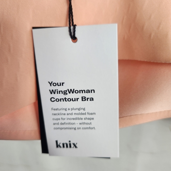 Knix Women's WingWoman Contour Wireless Bra in Honey Peach Size 36B, 38B, 36C - Picture 12 of 14